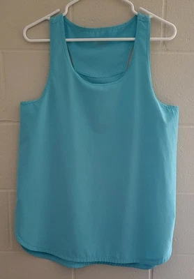 Camiseta sin mangas Calvin Klein Performance de secado rápido para mujer talla M azul espalda deportiva Foto 1 de 4