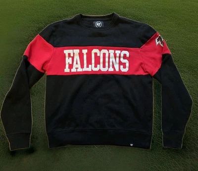 Sudadera Manga Larga Marca NFL '47 Atlanta Falcons Negra y Roja ~ Talla Mediana🏈 Foto 1 de 4