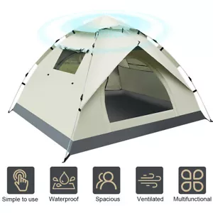 Fully Automatic Easy Set Up Camping Tent Lightweight Waterproof for Outdoor 78" - Picture 1 of 12