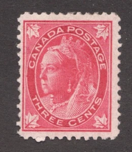1897 Canada Sc# 69 - Three Cent, Maple Leaf, Queen Victoria - MNH - Picture 1 of 1