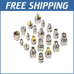 Durable UHF Coaxial Connector Kit: 20 Adapter Types for Seamless Connectivity - Picture 1 of 9