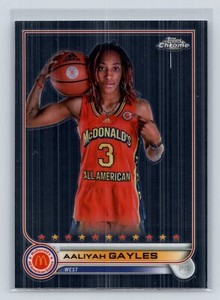2022 Topps Chrome McDonalds All American AALIYAH GAYLES #90 **READ**
