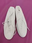 Jazz Shoes White Jazz Dance  Musical Theatre Lindy Hop Rubber Sole Adult Size 10