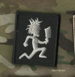 JSOC GREEN BERETS SFG SAS ODA JTF2 KSK vêlkrö 2" SWAT BLACK TAB: Hatchet man - Picture 1 of 12