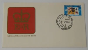 Australia First Day Cover April 21 1981 Queen Elizabeth's 55 birthday FDC - Picture 1 of 2