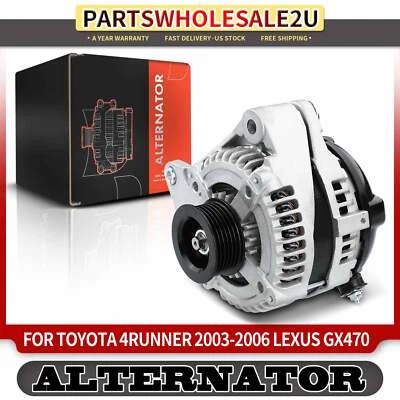 Alternador para Toyota 4Runner 2003-2009 Lexus GX470 03-09 130 A/12 V CW 6 ranuras Foto 1 de 4