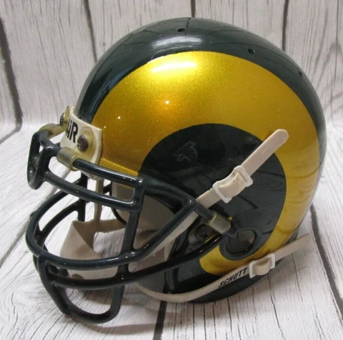 Colorado State Rams Mini Helmet by Air Schutt - Green and Gold NCAA Football Cover