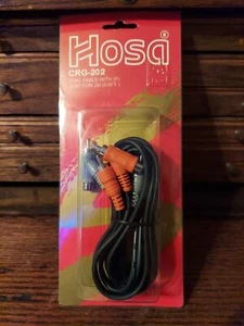 Hosa CRG-202 Dual Cable RCA Plugs with female junction 2M 6.6ft Cable NIP - Picture 1 of 6