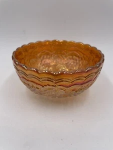 Imperial glass Marigold Carnival Glass Grape Pattern Bowl - Picture 1 of 3