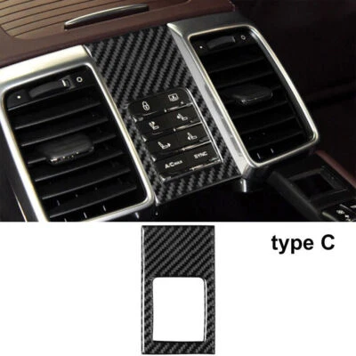 Cubierta de control de asiento trasero de fibra de carbono para Porsche Panamera 2010-2016 tipo C Foto 1 de 4