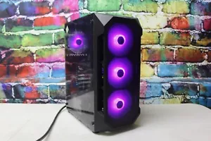 Custom RGB Gaming Desktop PC Intel Core i7 3.40 Quad 16 GB SSD Nvidia 1660 Super - Picture 1 of 11