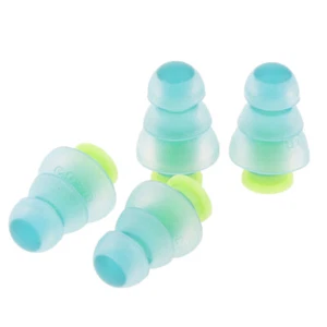 4x Soft Silikon Ohrstöpsel Gehörschutz für Motorräder schlafen Studie - - Picture 1 of 12