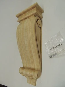 1Pr. Nueva ménsula de acanto de madera de roble rojo ~ muebles HDWE. ~ carpintería ~ IM-CA-89 - Imagen 1 de 9
