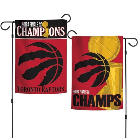 TORONTO RAPTORS 2019 NBA CHAMPIONS 12"X18" 2 SIDED GARDEN FLAG NEW WINCRAFT Cover