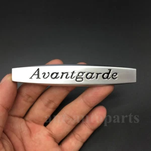 2pcs Metal Chrome Avantgarde Car Fender Emblem Skirts Badge Trunk Decal Sticker - Picture 1 of 4