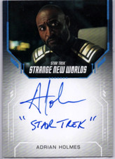 STAR TREK STRANGE NEW WORLDS Autograph Card Adrian Holmes Adm April Inscription
