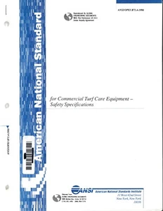 ANSI / OPEI B71.4-1990 - Commercial Turf Care Equipment - Picture 1 of 3