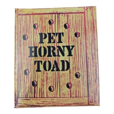 Vintage Pet Horny Toad With Original Box Gag Gift White Elephant NOS - Image 1 of 4
