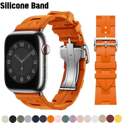 Single Tour Silicone Band Strap For Apple Watch Ultra3 Series 11 10 9 8 7 6 5 SE - Image 1 of 4