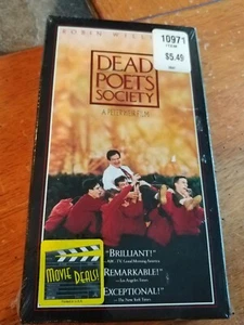 Brand New Dead Poets Society with Robin Williams(VHS, 1995) Sealed New cc 128min - Picture 1 of 5