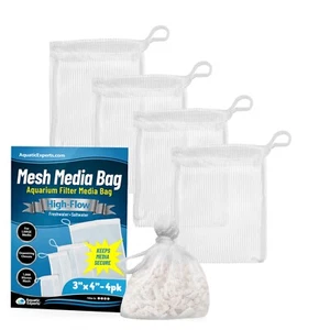 Aquatic Experts High Flow Filter Mesh Media Drawstring Bag for Aquarium and Pond - Picture 1 of 60