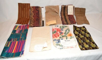 Westgate Lot of 10 Cotton Rayon Linen Upholstery Fabric Samples  - Image 1 of 4