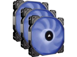 Corsair AF120 Blue LED High Airflow  120mm Cooling Fan 3 Pack Blue Refurb - Bild 1 von 3