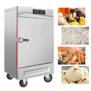 Caja de vapor de arroz comercial de 4 bandejas gabinete de vapor eléctrico inteligente 6KW - Imagen 1 de 13