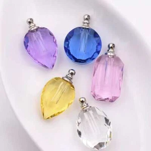 MINI Frascos Colgante Collar Cristal Perfume Artesanal Pulsera Cuentas Medallón Frascos - Imagen 1 de 62