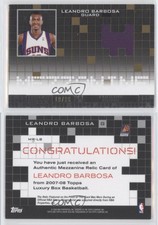 2007-08 Topps Luxury Box Mezzanine Relics Gold /99 Leandro Barbosa #MR-LB