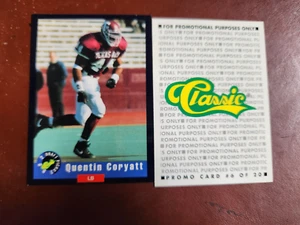 Tarjeta promocional Classic Draft Picks 1992 #6 de 20 Quentin Coryatt Rookie RC - Imagen 1 de 1