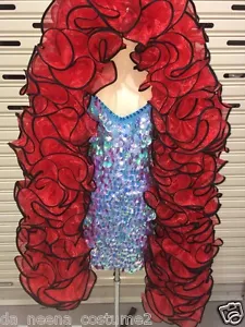 Da NeeNa B592 Vegas Showgirl Sequin Cabaret Stage Trimming Gigantic Jumbo Boa - Picture 1 of 8