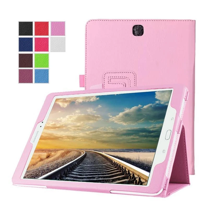 Funda abatible con soporte de cuero PU para Samsung Galaxy T520 / P600 Note 10.1 2014 Foto 1 de 4