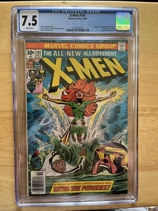 X-Men #101 CGC 7.5 1st Appearance Phoenix&Juggernaut Newstand Variant White pgs - Picture 1 of 4