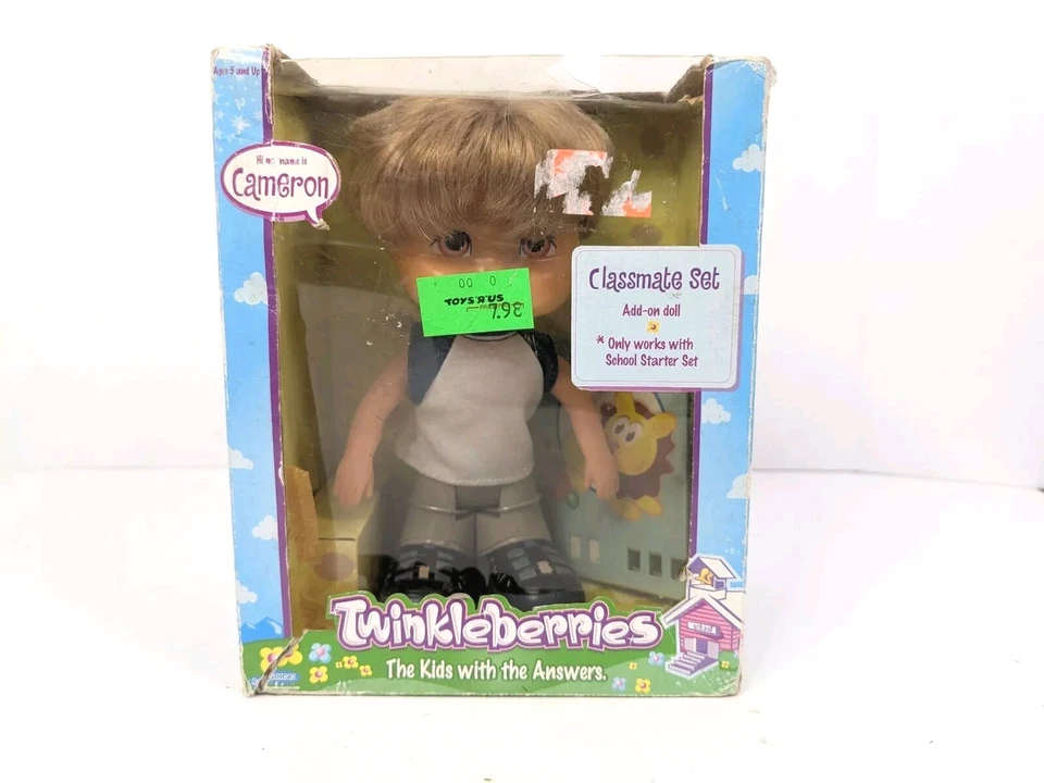 Twinkleberries Cameron Classmate Set Add On Doll Kids w/Answers Toys R Us 2004 N - Image 1 of 4