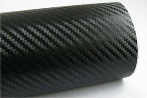 Mazda CX7 CX9 BT50 Bravo Black Carbon Fiber Vinyl Sheet - 1500mm X 600mm - Picture 1 of 1