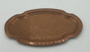 Bandeja de escritorio vintage ASR cobre 9,25” X 5,34” artículo de limpieza iniciado - Imagen 1 de 7
