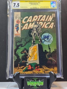 Capitán América #113 CGC SS 7,5 firmado por Jim Steranko 1969 - Imagen 1 de 4