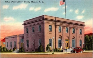Postcard NC Rocky Mount Post Office North Carolina  - Picture 1 of 2