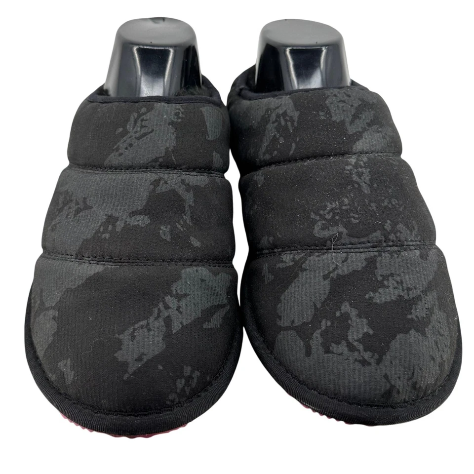 Zapatillas Sorel Go Bodega Run negras camufladas piel sintética zuecos acolchados mulas talla EE. UU. 9 Foto 1 de 4