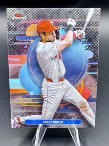 2025 Topps Finest Trea Turner Uncommon Base #196 Philadelphia Phillies - Picture 1 of 2