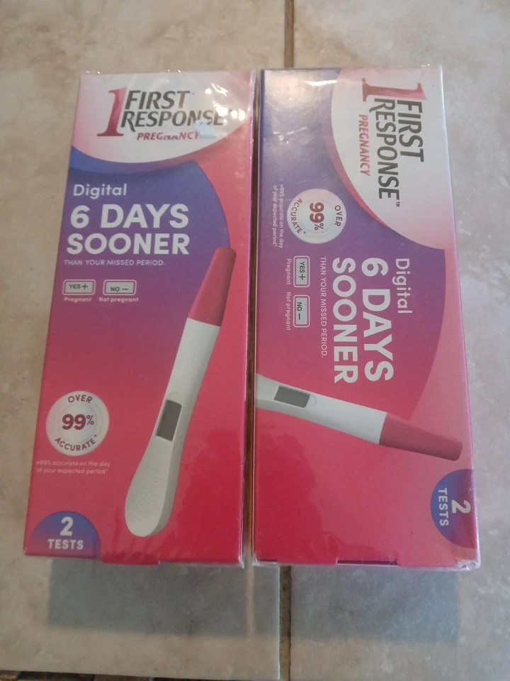 2Pk - Prueba de embarazo digital de primera respuesta - 6 días antes - caducidad 15/02/2026 Foto 1 de 2