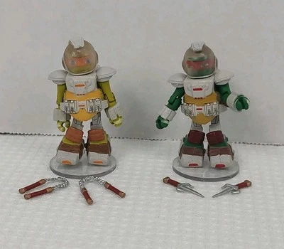 Traje espacial TMNT Teenage Mutant Ninja Turtles Minimates Rafael y Miguel Ángel  Foto 1 de 4
