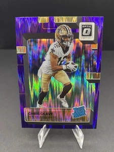 Panini Donruss 2022 clasificación óptica novato Chris Olave #209 púrpura choque Prizm radiocontrol - Imagen 1 de 2