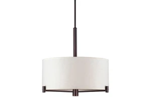 Forte Lighting 2663-03 3 Light 18"W Pendant - Bronze - Picture 1 of 4
