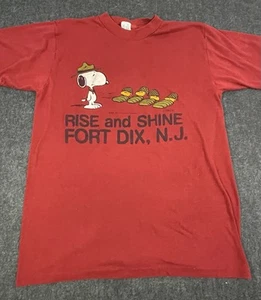 Vintage Snoopy Rise and Shine Fort Dix, NJ T-Shirt - Bild 1 von 8
