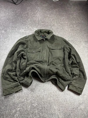 CHAQUETA BOMBARDERO MILITAR JAPONESA ESTILO RAF SIX WAS NINE DE COLECCIÓN IF SIMONS Y2K Foto 1 de 4