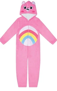 Iscream Care Bears Big Girls Silky Soft Applique Plush One Piece 6-8 Years - Picture 1 of 16