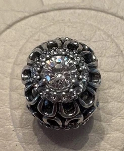 Authentic Pandora Floral Brilliance Openwork CZ Charm 791260CZ Retired - Picture 1 of 6