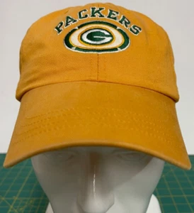 Green Bay Packers Hat Yellow Adjustable Buckle NFL Pro Life Authentic - Picture 1 of 10